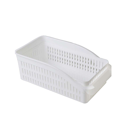 Organisateur de frigo en plastique x2pcs-blanc-sc-4032