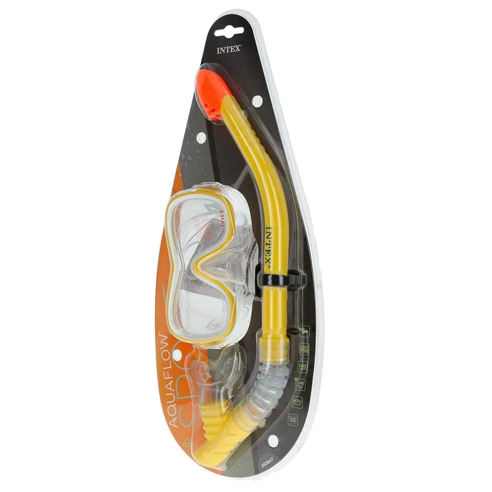 MASQUE ET TUBE WAVE RIDER - JAUNE- INTEX
