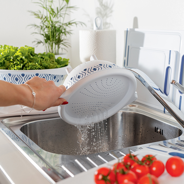 PASSOIRE A RIZ EN PLASTIQUE-TOSCA-BLEU PALACE – Image 3