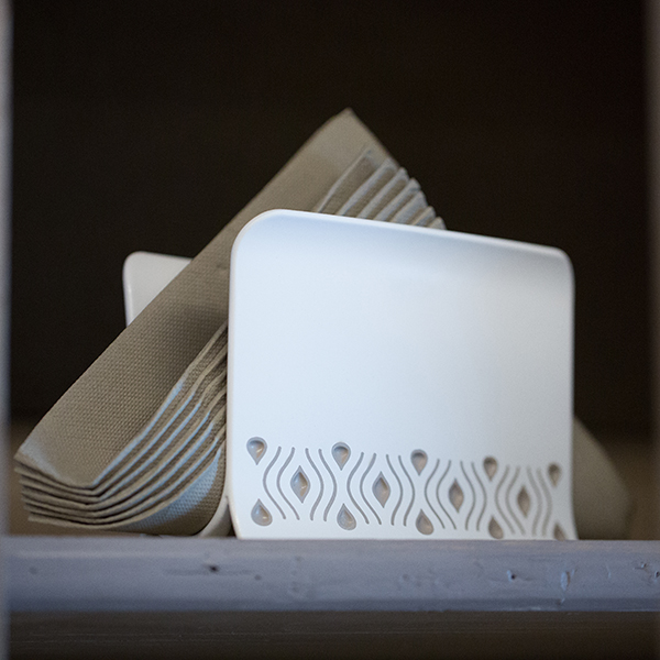 PORTE SERVIETTE DE TABLE EN PLASTIQUE -GRIS-TOSCA – Image 4