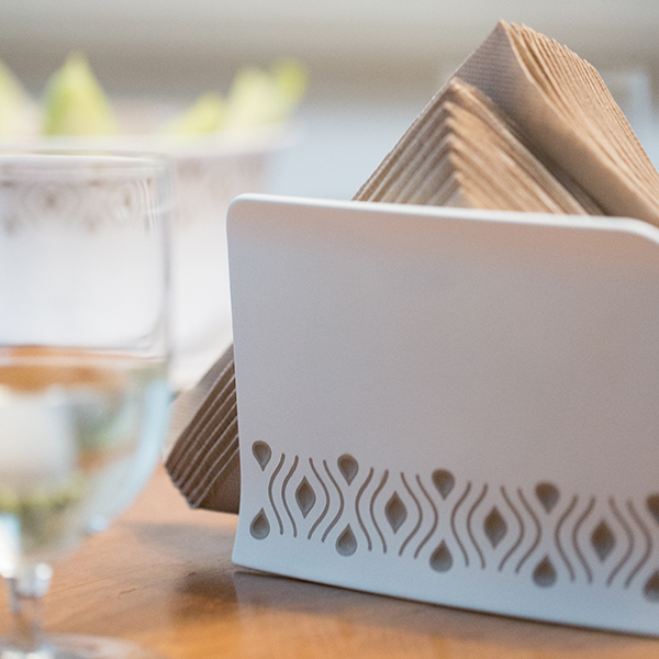 PORTE SERVIETTE DE TABLE EN PLASTIQUE -GRIS-TOSCA – Image 3