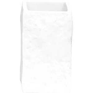 Gobelet de douche en polyresine carre efft marbre-blanc