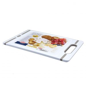 Planche a decouper en plastique italian chef-29x19cm-blanc taupe
