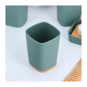 Gobelet de douche en plastique strie-vert