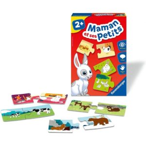 PUZZLE EDUCATIF MAMAN ET SES PETIES+2ANS