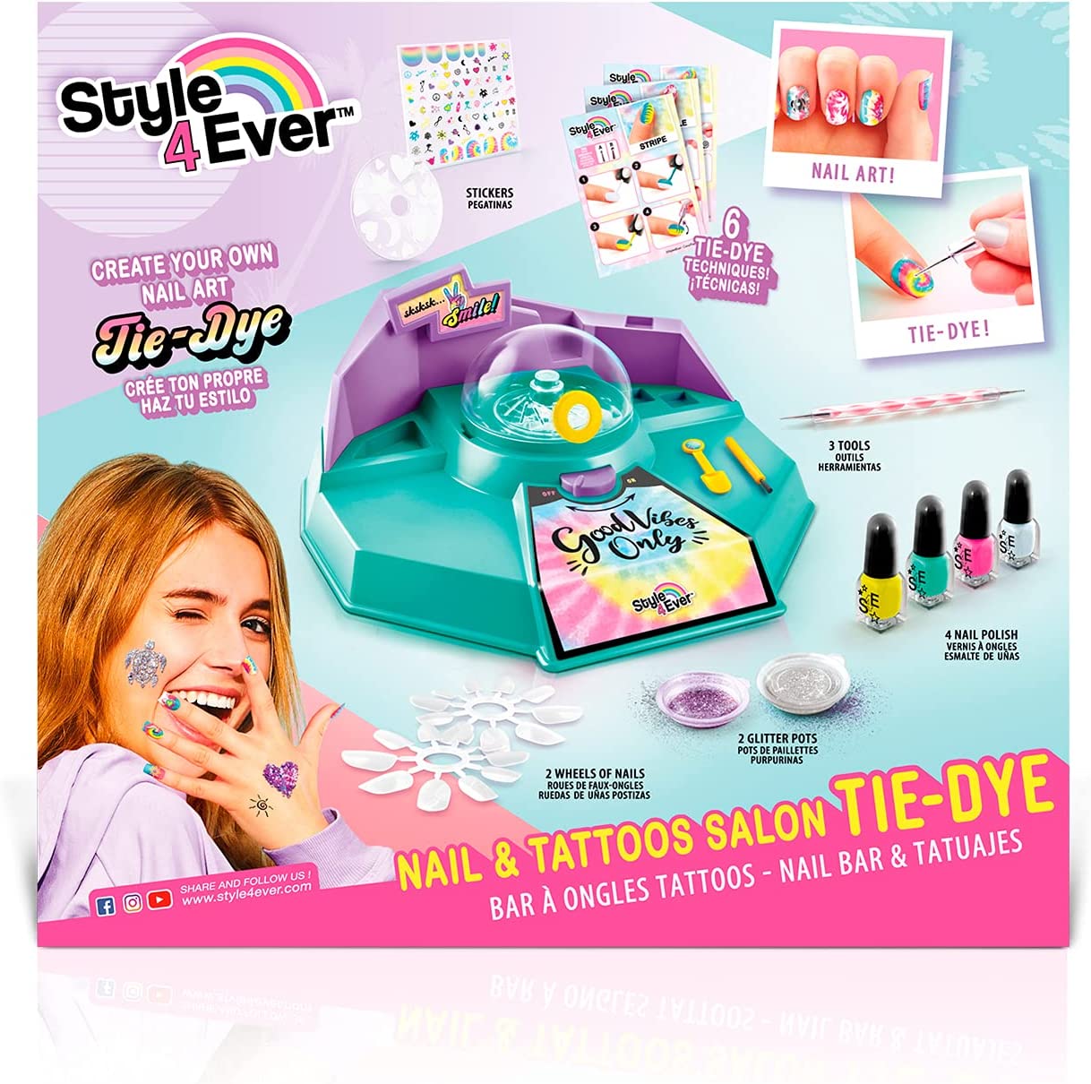 Jeu style 4ever bar a ongles tattoos tie-dye – Orca