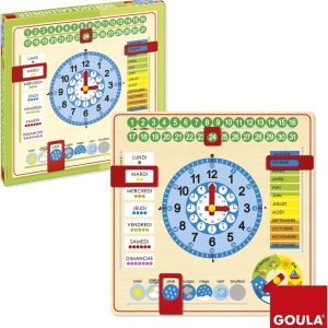 HORLOGE CALENDRIER FRANCAIS+3ANS
