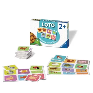 Jeu d'éveil le loto des animaux familiers 30 cartes+2ans