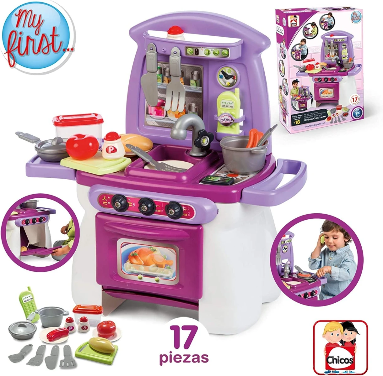 Dinette set my first kitchen cook'home-17pcs+18mois – Image 4