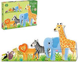 Puzzle-16pcs-xxl jungle du plus petite au plus grand+2ans