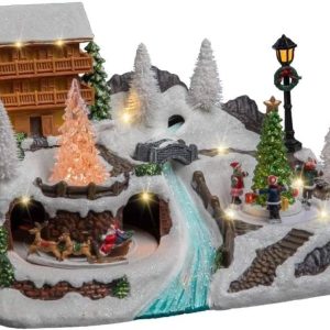 NOEL VILLAGE ANIME A LA MONTAGNE L'AUBERGE