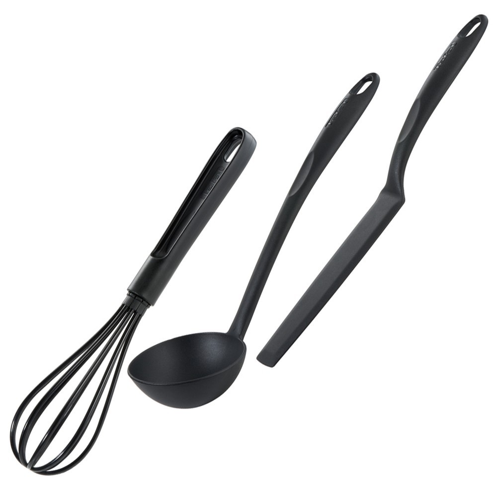 Ustensiles De Cuisine Tefal Pcs Bienvenue Noir Orca