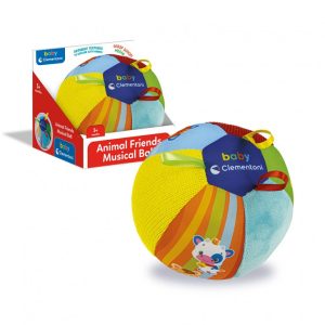 Jeu de bebe ballon musical en mousse motif animaux