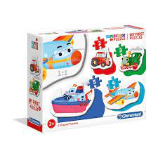 Puzzle 4 motifs transports +2ans