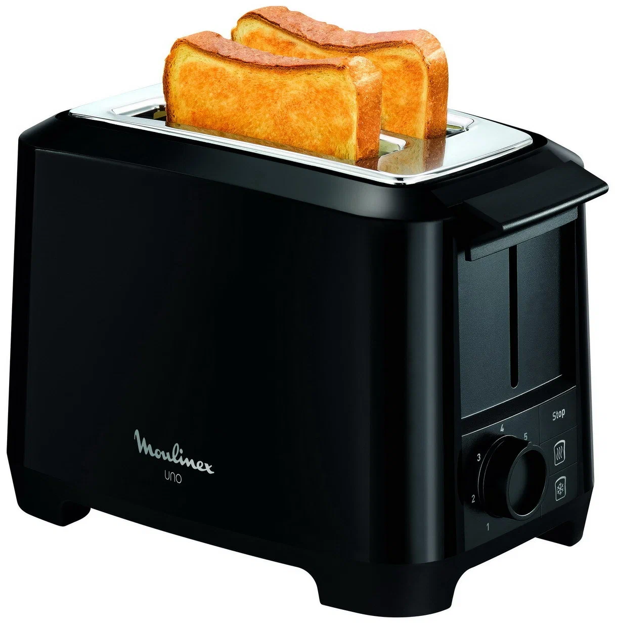 Grille-pain Toaster électrique 2 fentes 800W Noir - MOULINEX
