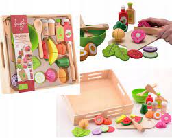 Dinette set en bois set a salade+3ans – Image 2