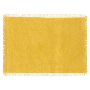 Set de table en coton rect-45x30cm-maha-jaune
