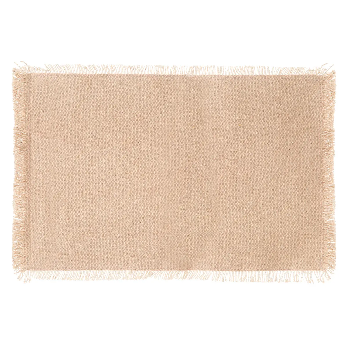 SET DE TABLE EN COTON-RECTANGLE-MAHA BEIGE-45X30CM