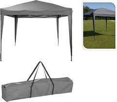 Tonnelle pliable-300x300x245cm-carre-gris charbon - Image 2