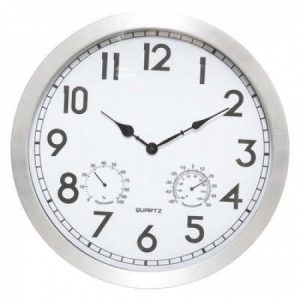 HORLOGE MURALE-RONDE-40CM-EN ALUMINIUM