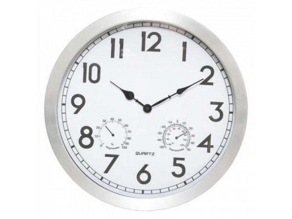 HORLOGE MURALE-RONDE-40CM-EN ALUMINIUM
