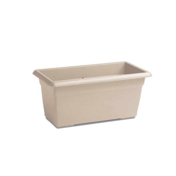 POT DE FLEUR EN PLASTIQUE-60X32CM-BEIGE