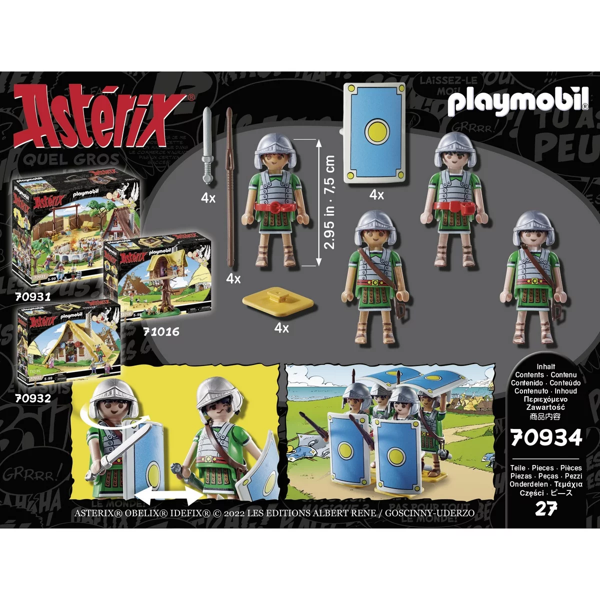 Playmobil Astérix les légionnaires romains-27pcs-5-99ans – Orca