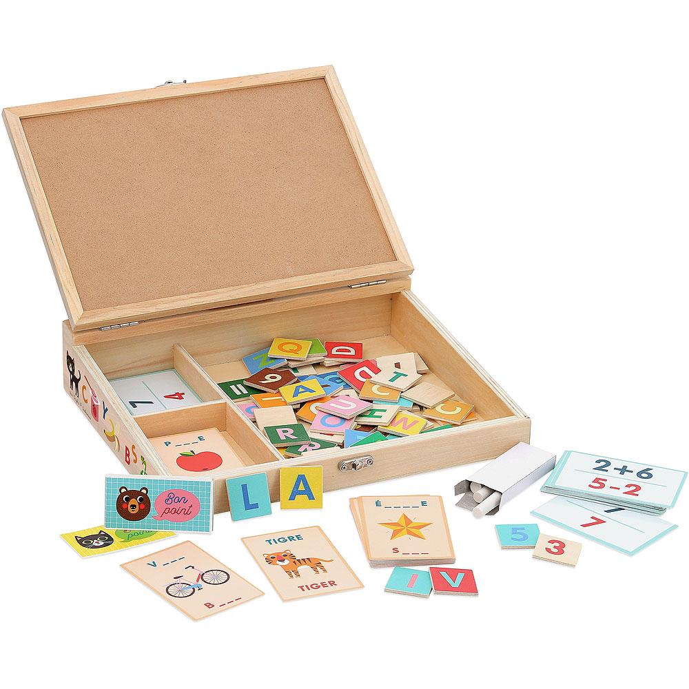 Jeu ma petite ecole francais-anglais en bois+4ans – Image 2