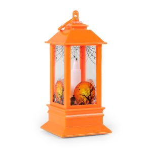 DECO HALLOWEEN-LANTERNE LUMINEUSE A LED-ASST