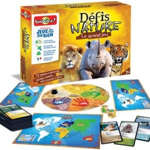JEU DE DEFIS-NATURE LE GRAND JEU 72 ANIMAUX A DECOUVRIR-BIOVIVA