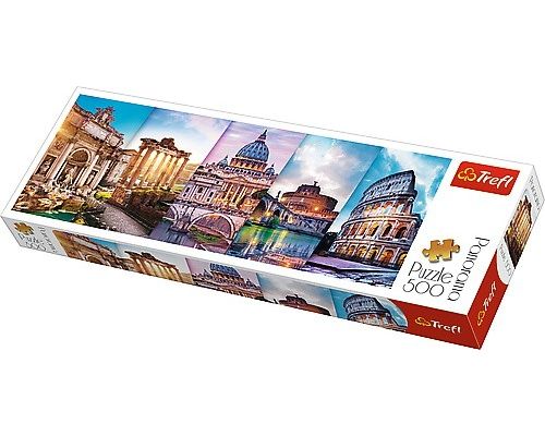 PUZZLES-500PCS-PANORAMA EN VOYAGE EN ITALIE