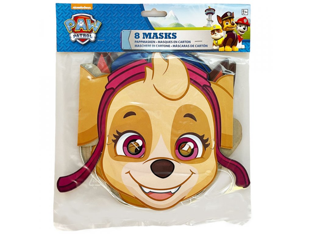 Masque En Carton Paw Patrol Zuma - Hauteur 30 Cm, Déguisement Enfant, Fête D'anniversaire