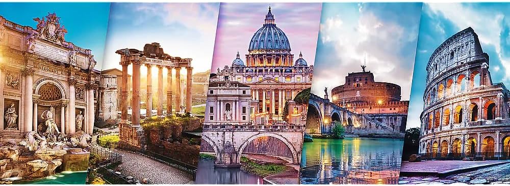 PUZZLES-500PCS-PANORAMA EN VOYAGE EN ITALIE - Image 2