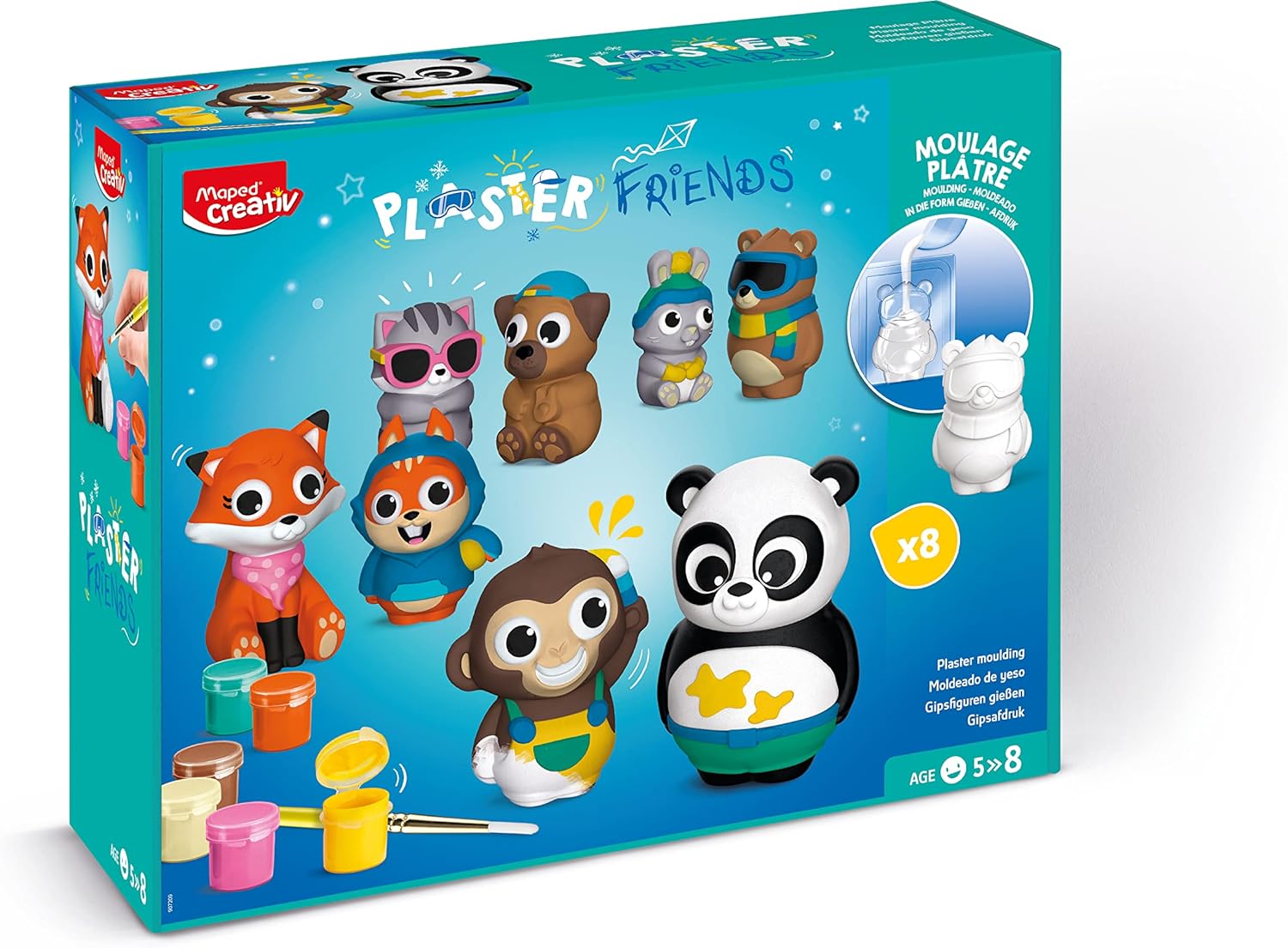 JEU PLASTER FRIENDS MOULAGE PLATRE+5ANS