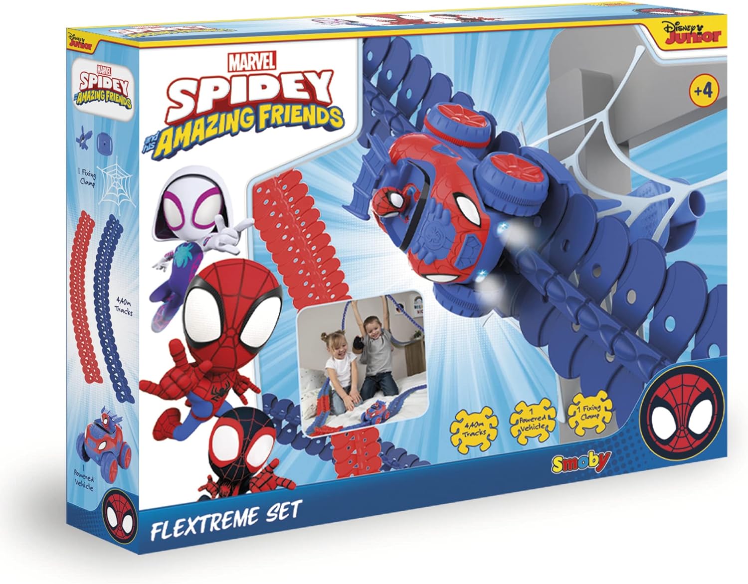 SMOBY-FLEXTREME-SET SPIDERMAN-CIRCUIT+1 VOITURE – Image 5