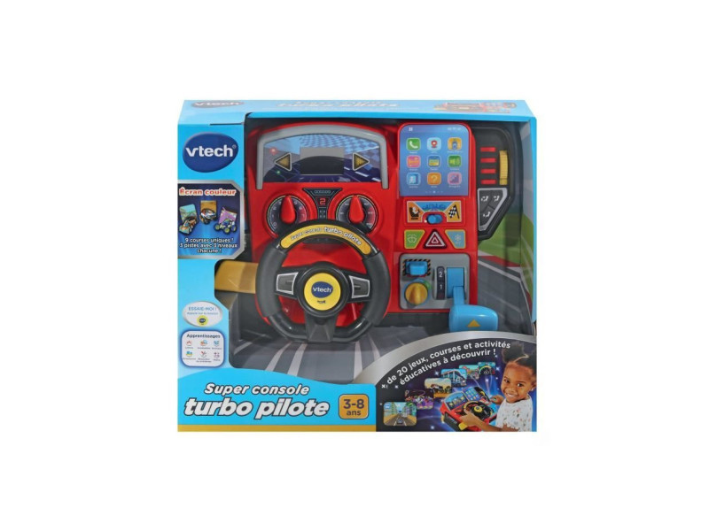 Jouet de jeu de pilote de volant pour enfants avec jouets lumineux