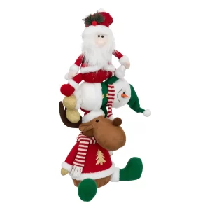 Noel figurine en pyramide-3pcs-élan/bdn/père noël