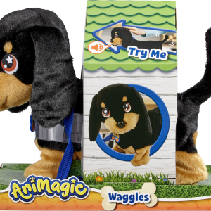 CHIEN ELECTRIQUE-NOIR MARRON-ANIMAGIC