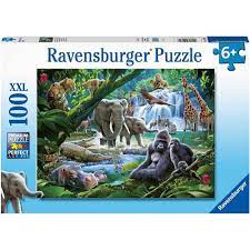 Puzzle-100pcs-xxl les animaux de la jungle