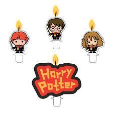Bougie a pic pour anniversaire set de-4pcs-harry Potter