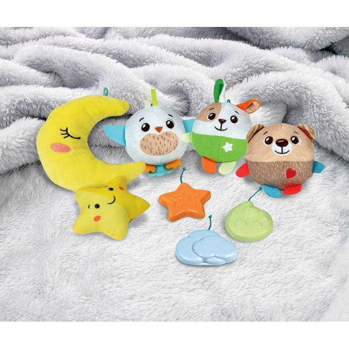 Clementoni mobile musical doux nuages-peluches+ module+ 0mois – Image 2