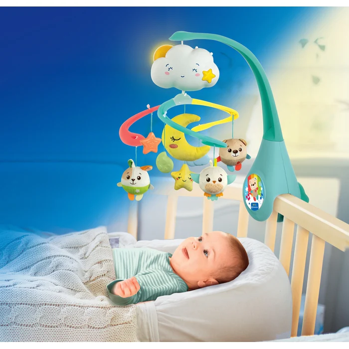 Clementoni mobile musical doux nuages-peluches+ module+ 0mois