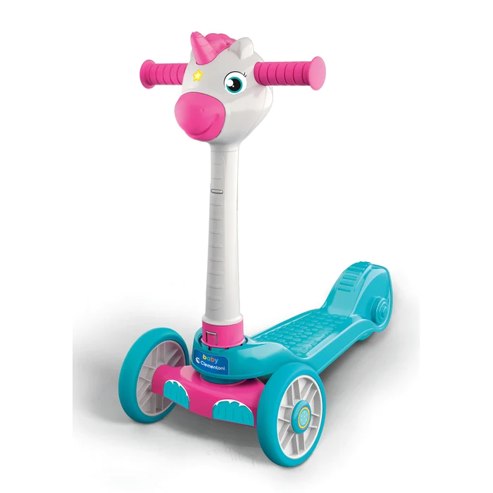 Clementoni trottinette 3 roues licornes-bleu-rose-blanc 2-4ans – Image 4