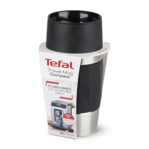 Mug de voyage-0,3L-tefal compact en inox noir
