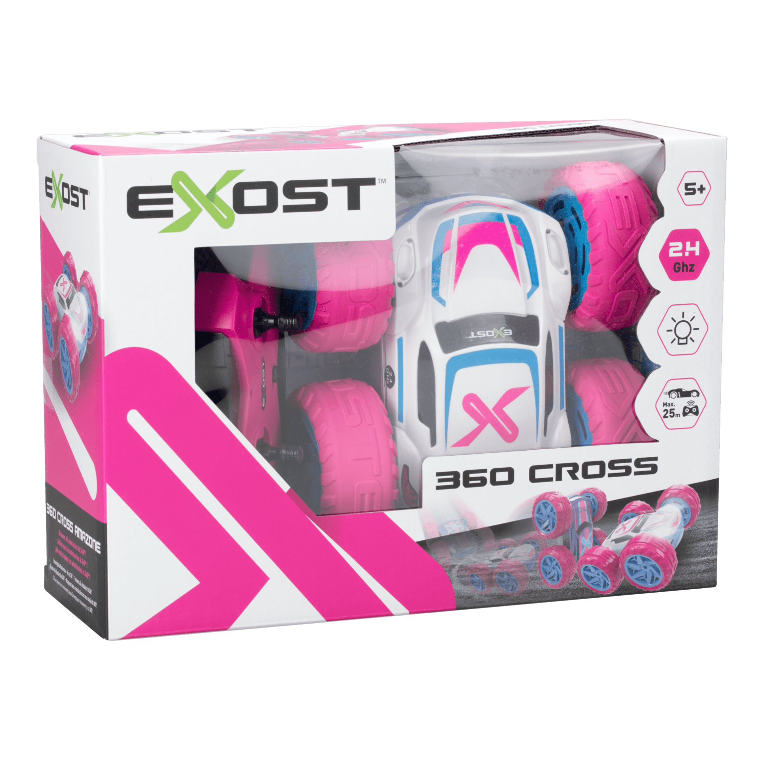 Voiture bigfoot exost r/c 360 cross rose+5ans – Orca