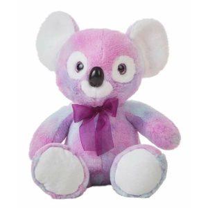 PELUCHE KOALA-80CM-ROSE BLEU BLANC