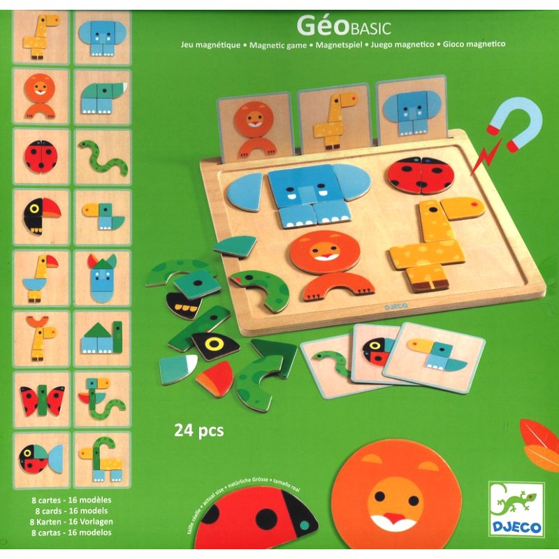 Jeu magnétique geobasic-24pcs+2ans