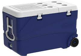 Glacière-102L-keepcold Deluxe trolley +valve d'évacuation-bleu – Image 2