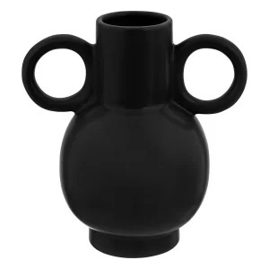 VASE EN CERAMIQUE-13X22CM-NOIR