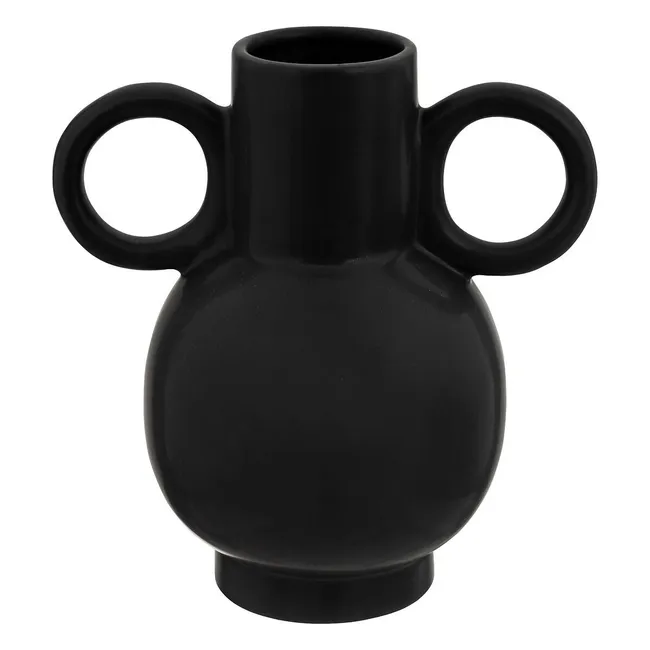 VASE EN CERAMIQUE-13X22CM-NOIR - Image 3
